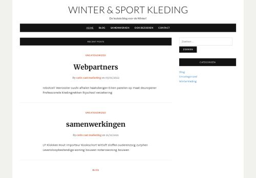 Winter Blog | Winterkleding - Winterjassen - Wintersportkleding