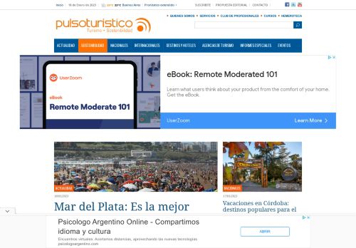 Pulso TurÃ­stico - Minuto a minuto las noticias de la industria del turismo en Argentina y el mundo
