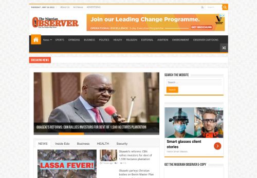 Nigerian Observer – Online Edition – Latest News and Headlines
