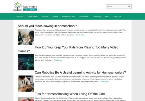 Easy Home Schooling - Covering All Things Homeschool Related
