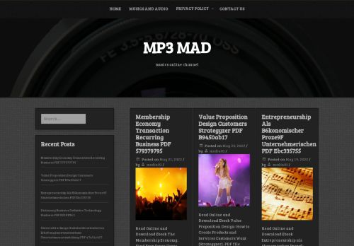 MP3 MAD – musics online channel