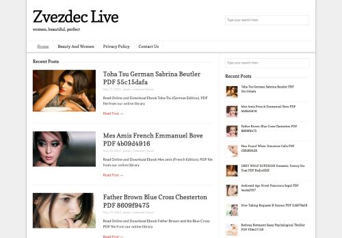 Zvezdec Live – women, beautiful, perfect