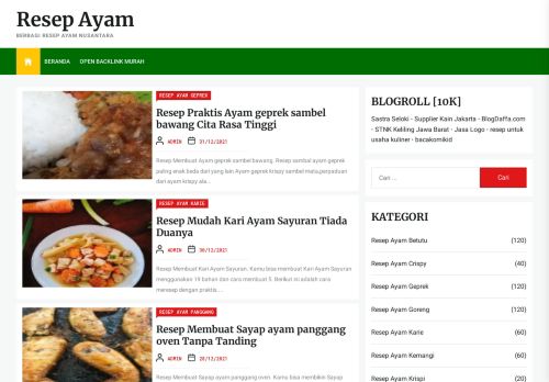 Resep Ayam – Berbagi Resep Ayam Nusantara