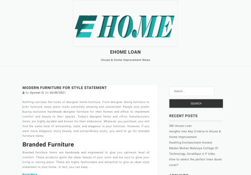 Ehome Loan - House & Home Improvement News