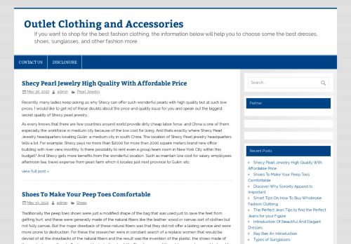 Outlet Clothing and Accessories – If you want to shop for the best fashion clothing, the information below will help you to choose some the best dresses, shoes, sunglasses, and other fashion more