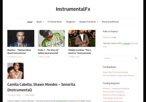 InstrumentalFx - Free Hip Hop beats, Ringtones, Type Beats & Karaoke