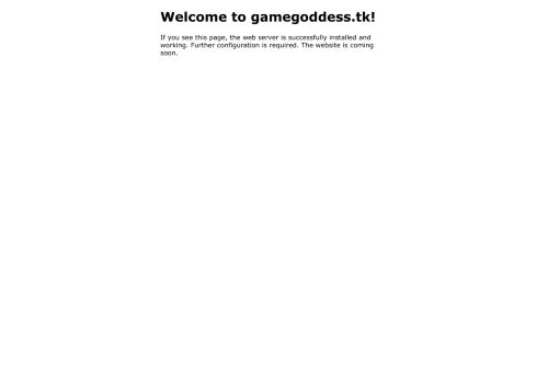 Welcome to gamegoddess.tk!