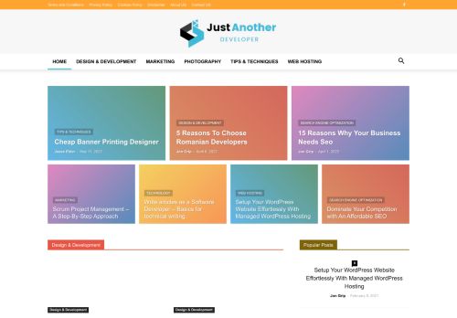 Justanotherdeveloper.net For Professional Web Designers And Developers