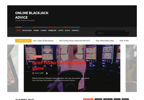 Home - Online Blackjack Advice