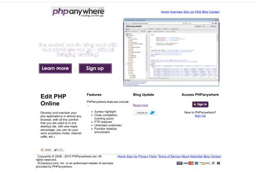 PHP Any Where - Pioneering the Digital Frontier