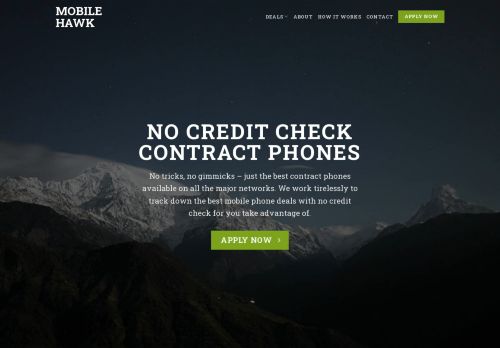 No Credit Check Contract Phone Deals @ MobileHawk.co.uk