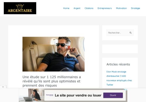 ARGENTAIRE - Millionnaires & Milliardaires