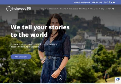 Public relations agency | home page | Holyrood PR in Edinburgh, Scotland