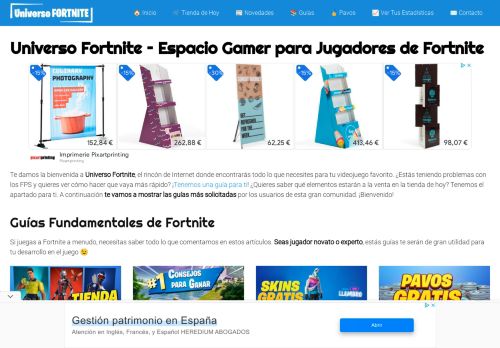 Universo Fortnite - Espacio Gamer para Jugadores de Fortnite