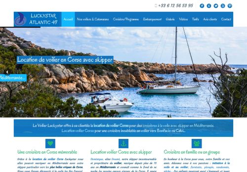 Voilier Luckystar : Location voilier en Corse avec skipper - Ajaccio
