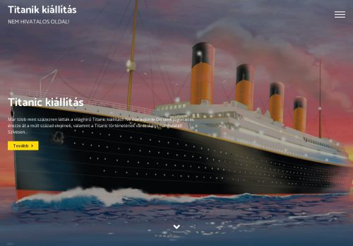 Titanik kiállítás – NEM HIVATALOS OLDAL!