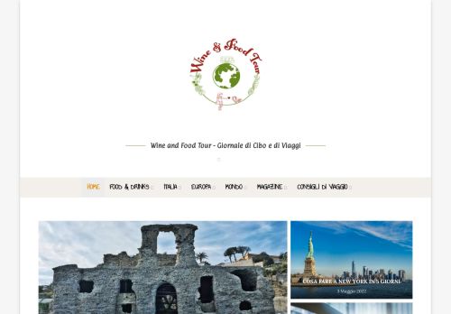 Wine And Food Tour - Magazine Food Travel - Cibo E Viaggi