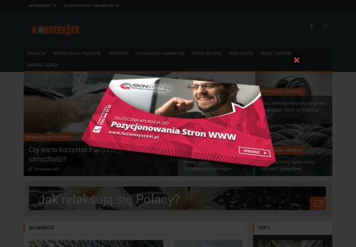 E-nacja.pl | Zdrowie, relaks, motoryzacja, technologie, dom, turystyka