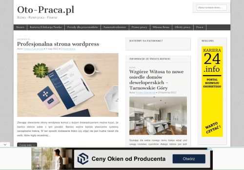 Oto-Praca.pl | Biznes - Rynek pracy - Finanse