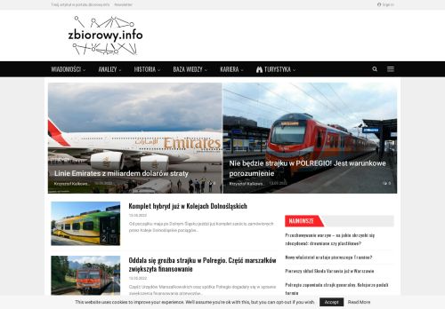zbiorowy.info - Transport kolejowy, miejski, autobusowy i lotniczy