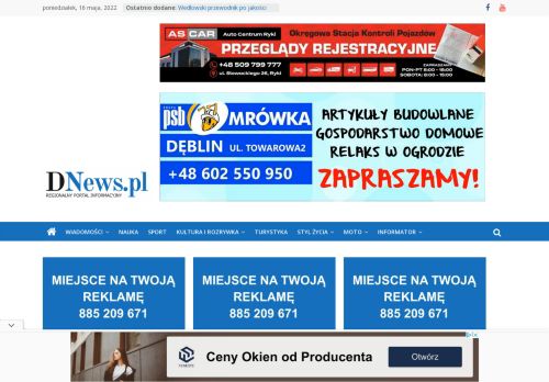 DNews – REGIONALNY PORTAL INFORMACYJNY - www.dnews.pl - informacje, wydarzenia, imprezy, rozrywka
