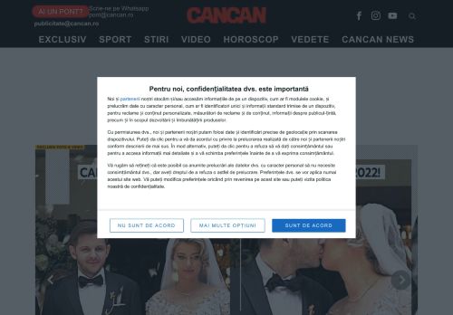Cancan.ro - Stiri despre vedete, imagini de paparazzi si informatii exclusive din lumea mondena!