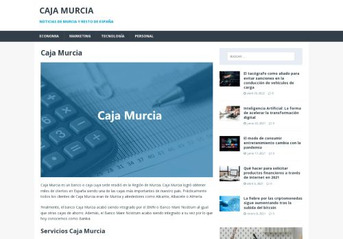 Caja Murcia - Web Banca Online