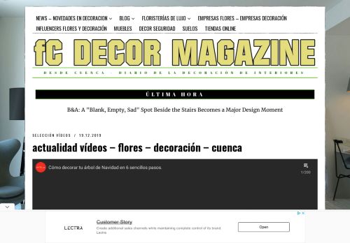 FC DECOR MAGAZINE - DESDE CUENCA - DIARIO DE LA DECORACIÓN DE INTERIORES
