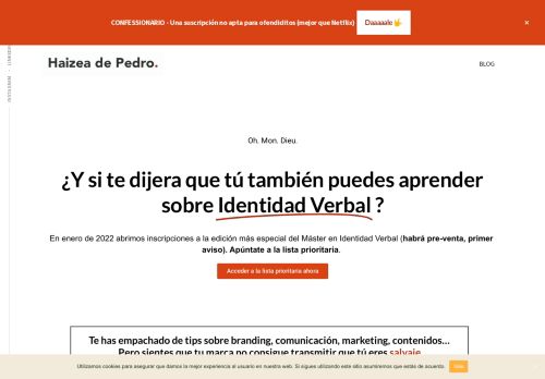 Haizea de Pedro - Copywriting & Identidad Verbal