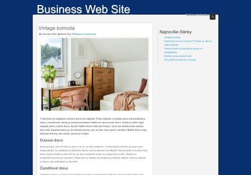   
 Business Web Site