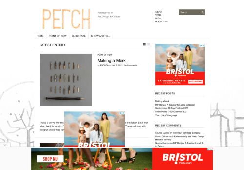 Perch | Perspectives on Design Culture in India