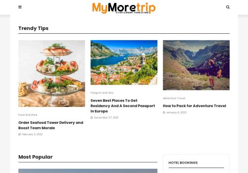 MyMoreTrip | Travel takes it to the next level.