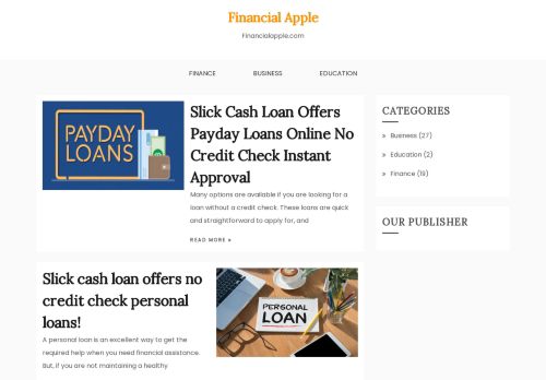 Financial Apple - Discover New Ideas for You to Smart Financial Choice
