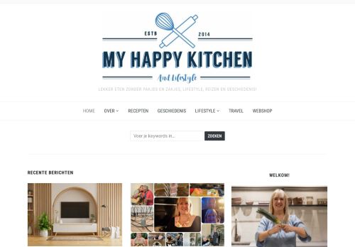 My happy kitchen & lifestyle - Lekker eten zonder pakjes en zakjes, lifestyle, reizen en geschiedenis!