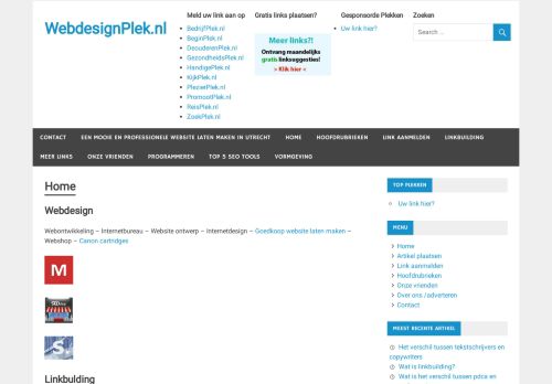 Home | WebdesignPlek.nl