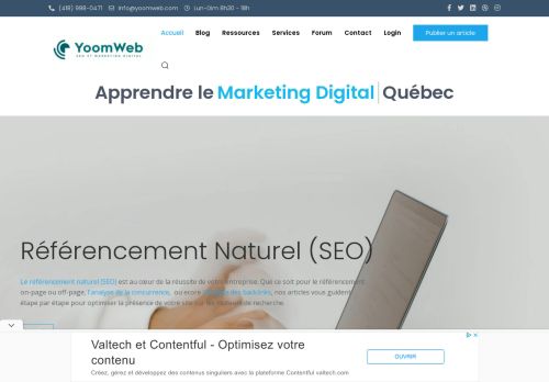 Agence Référencement Web (SEO) & eMarketing - Québec - YoomWeb.com