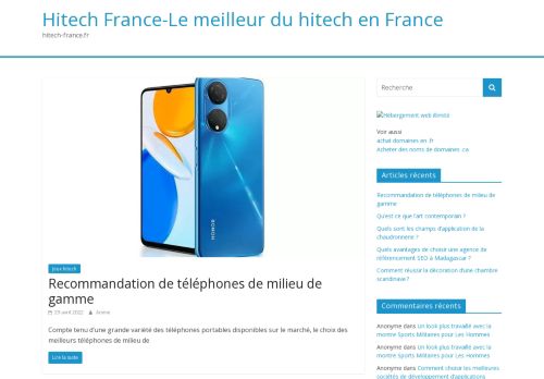Hitech France-Le meilleur du hitech en France - hitech-france.fr
