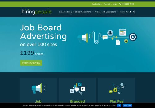 Hiring People - Experts in Job Board Advertising & Flat Fee Recruitment
