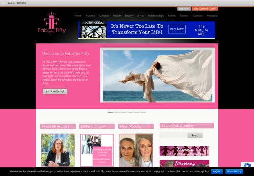 Fabafterfifty: Redefining 50, best website and forum for women over 50

