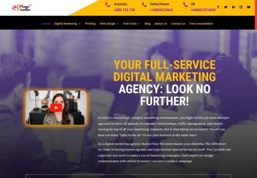 Digital Marketing Agency & Full-Stack Marketing | Market Your Biz