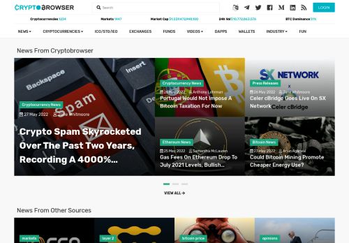 CryptoBrowser.io | Cryptocurrency News, Bitcoin News, Coins, ICOs, Crypto Exchanges