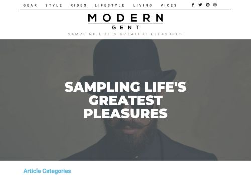 Modern Gent - Sampling Lifes Greatest Pleasures