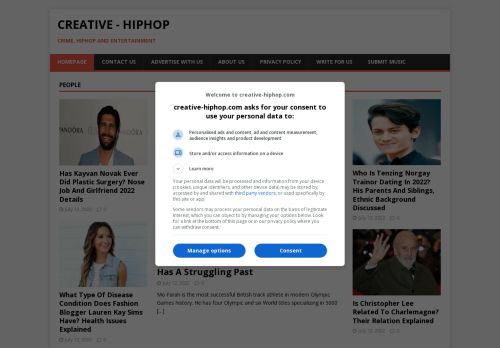 Creative – Hiphop – Crime, Hiphop and Entertainment