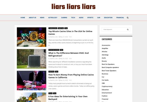 liars liars liars ! - An Authority on Speakers
