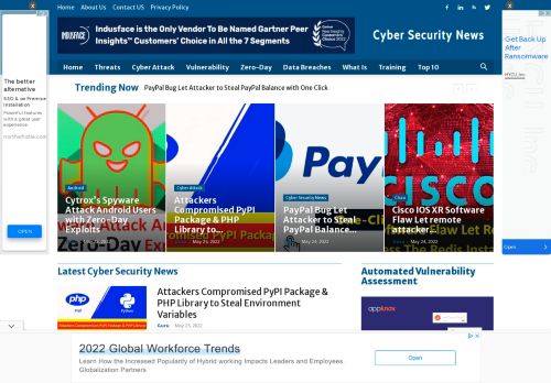 Cyber Security News - Latest Hacker and Security News Today