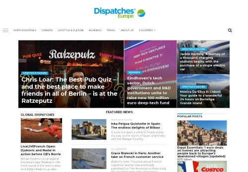 Dispatches Europe - Expat News, Entertainment and Resources