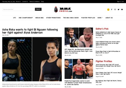 MMA India - Indias No. 1 Website for MMA | WWE | Boxing News