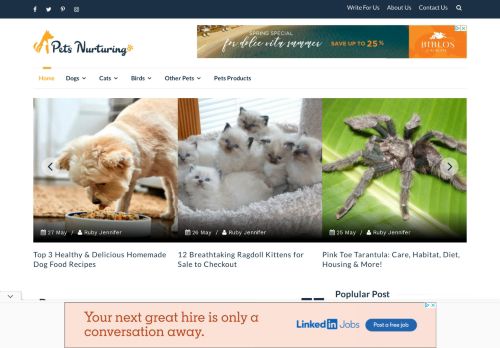 Pets Nurturing: Pet Health & Care, Breeds, Pet Product Reviews