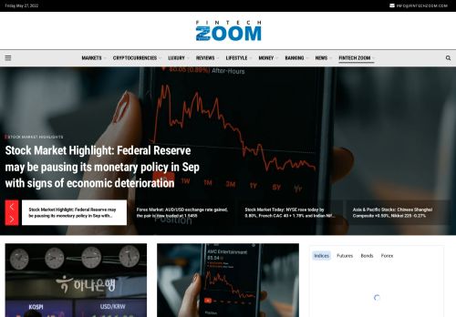 Fintech Zoom : Bitcoin News, Stock Market News & Financial News
