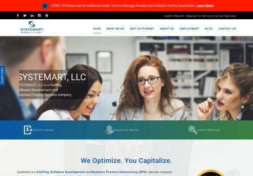 Best Staffing Service provider in New Jersey | Systemart, LLC
